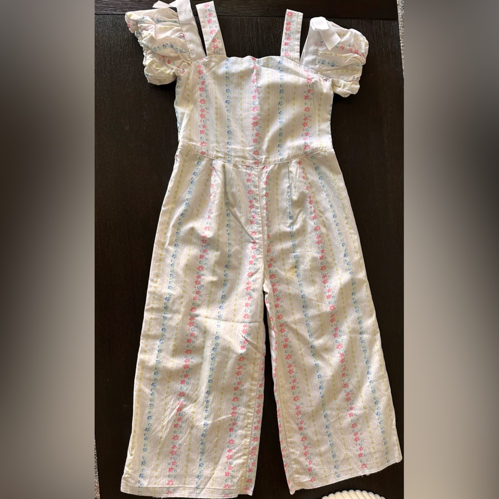 Preloved FLORAL STIREP JUMP SUIT